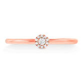 0.07ct 14k Rose Gold Diamond Lady's Ring